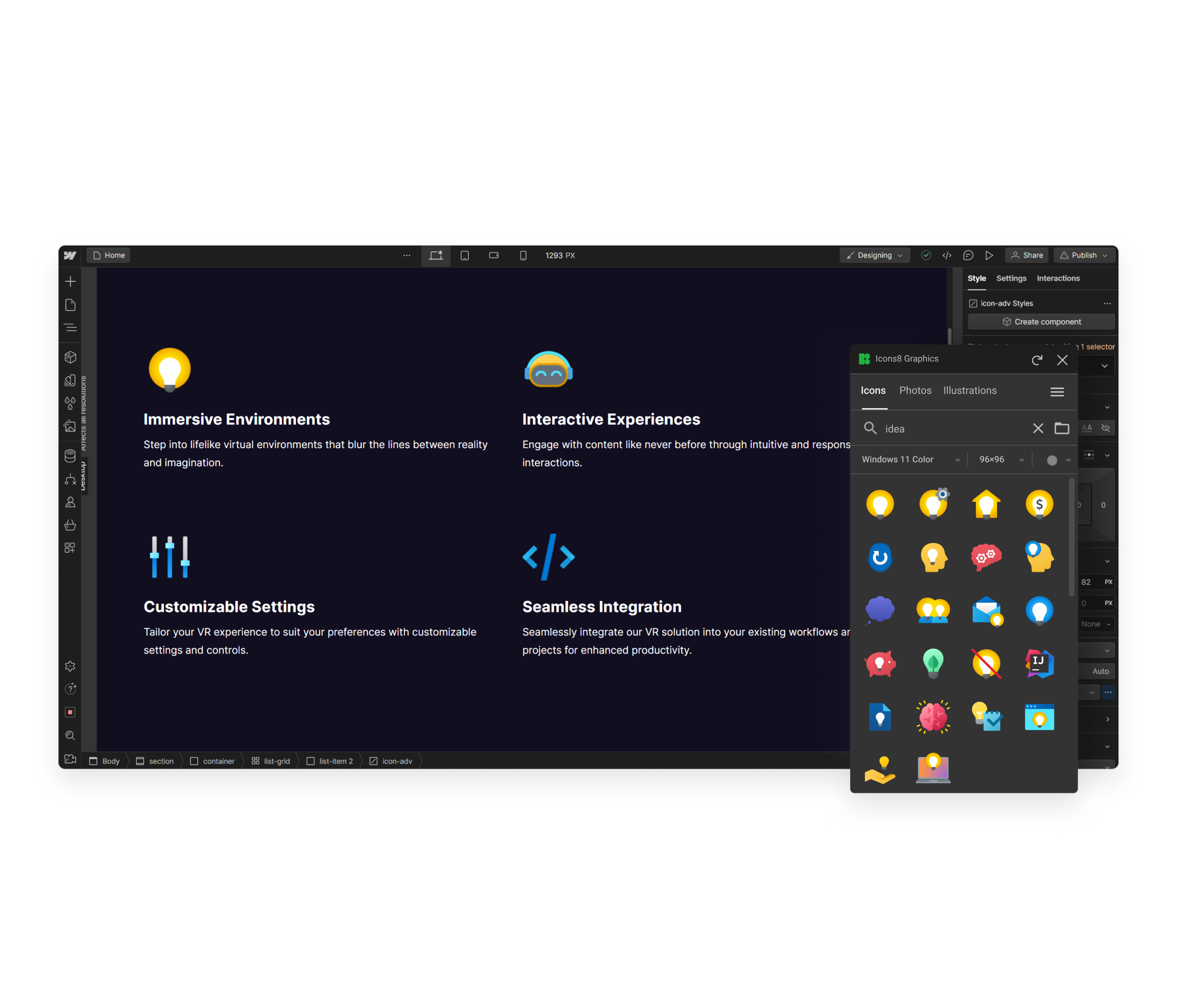 Webflow plugin